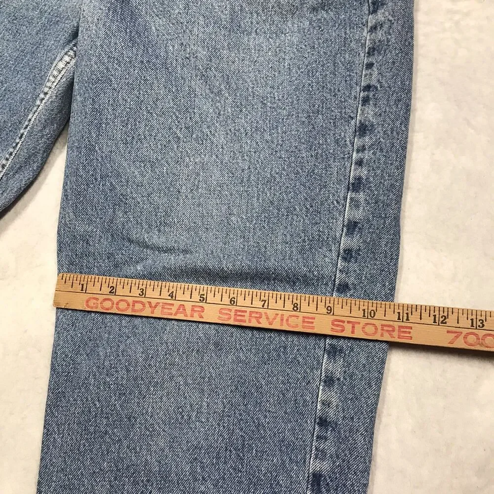 90s J CREW Jean Men 32x30 Acid Light Wash Relaxed fit Straight Leg USA Made